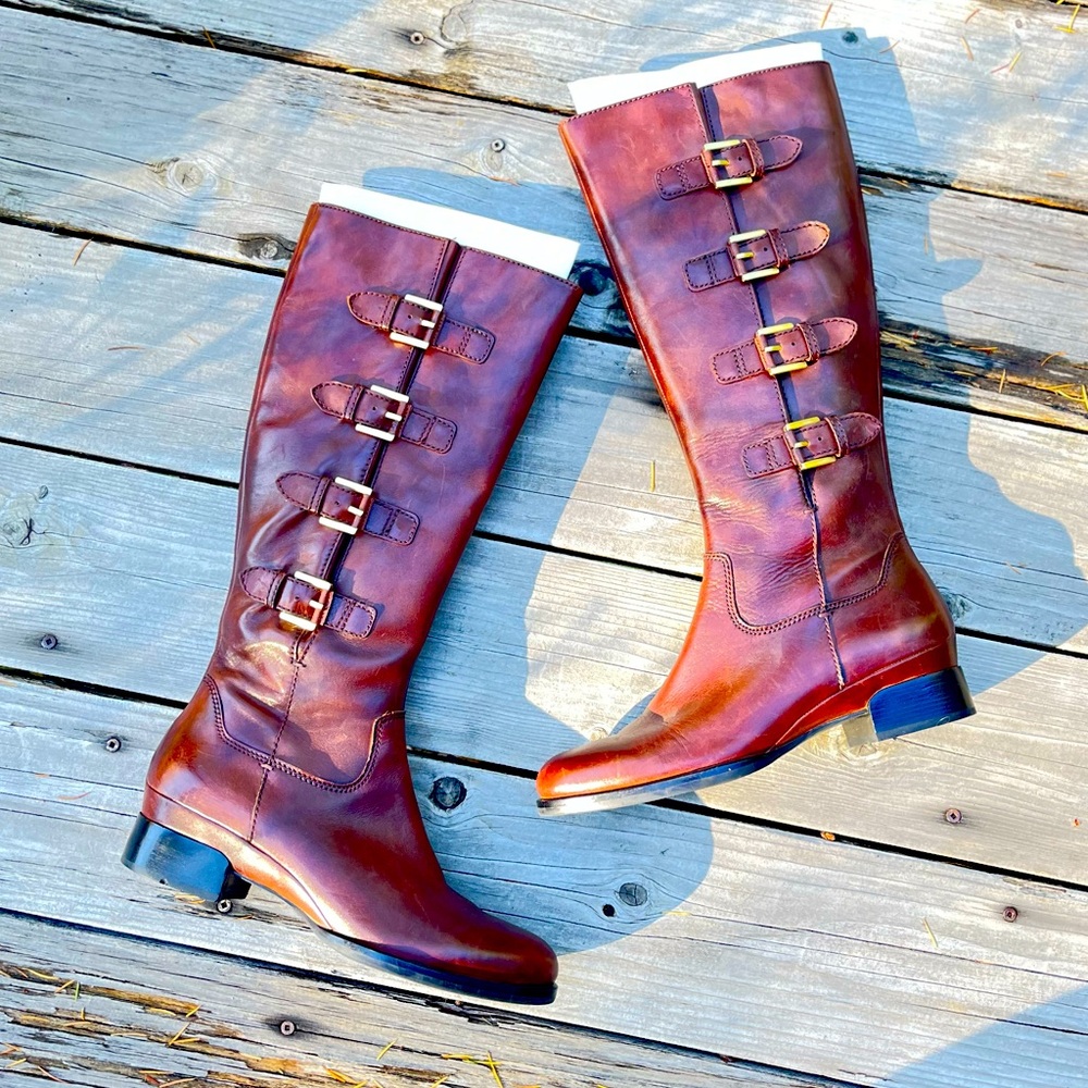 Ecco Sullivan riding boots - adjustable calf width Sz 39 EU 8/8.5 US
